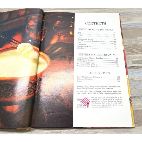 Casserole Cookbook by Better Homes and Gardens Vintage One Dish Recipes 1970 - Picture 2 of 10